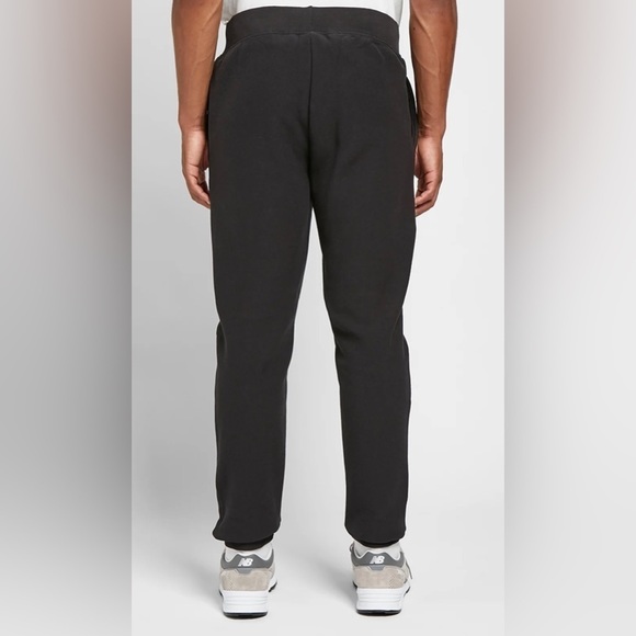 Champion NEW Reverse Weave Slim Cuffed Retro Sweat Pant in Black S - Picture 4 of 10